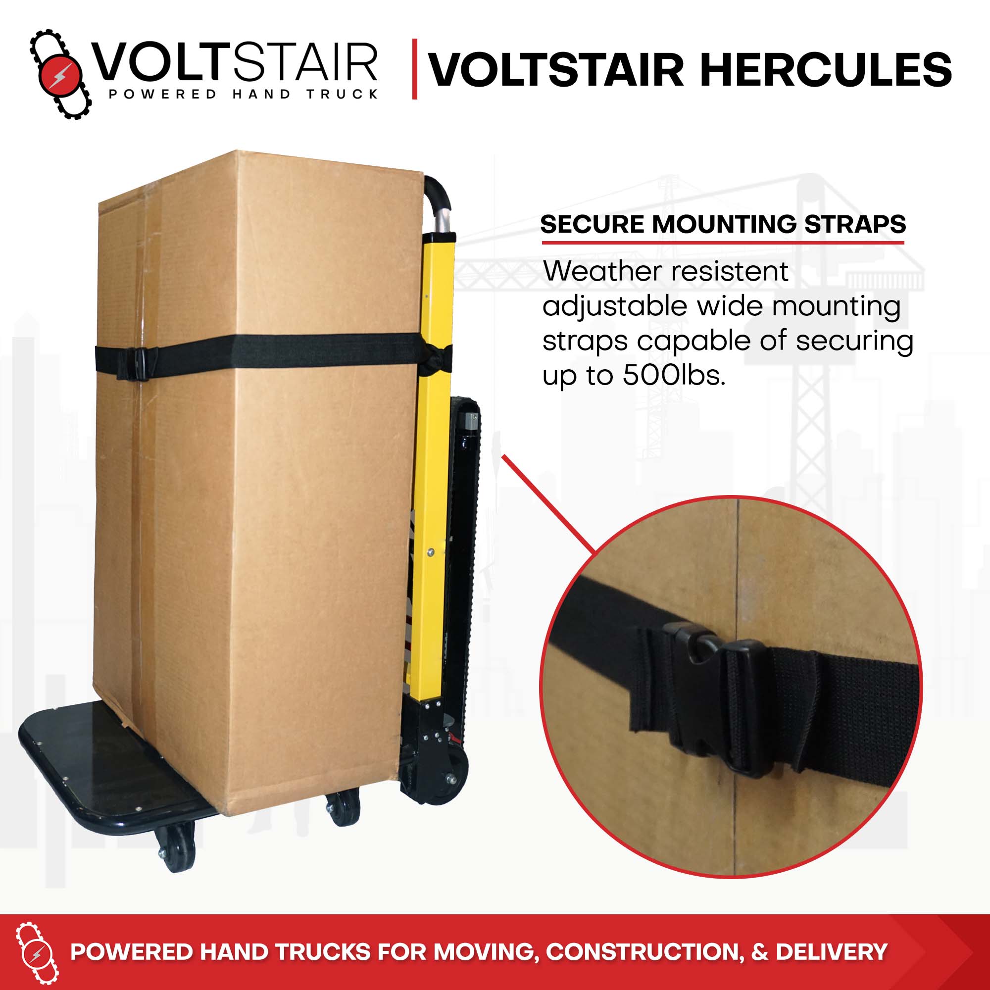 Voltstair Hercules Motorized Powered Stair Climbing Hand Truck